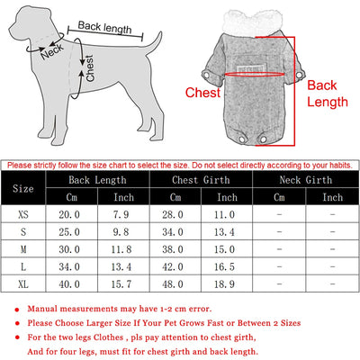 Warm Fleece Dog Jacket for Small Pets - Smarsty