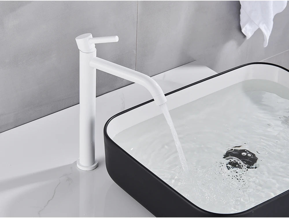 Brushed Gold Bathroom Faucet with Hot Cold Mixer - Smarsty