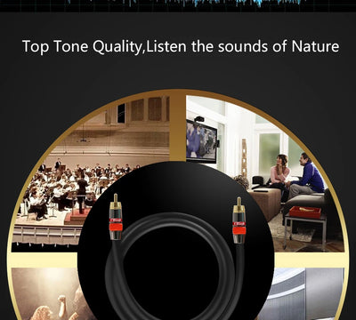 Coaxial Digital Audio RCA Cable for Superior Sound Quality - Smarsty
