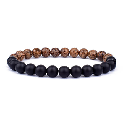 Volcanic Stone Bracelet for Men with Mood Tracking Feature - Smarsty
