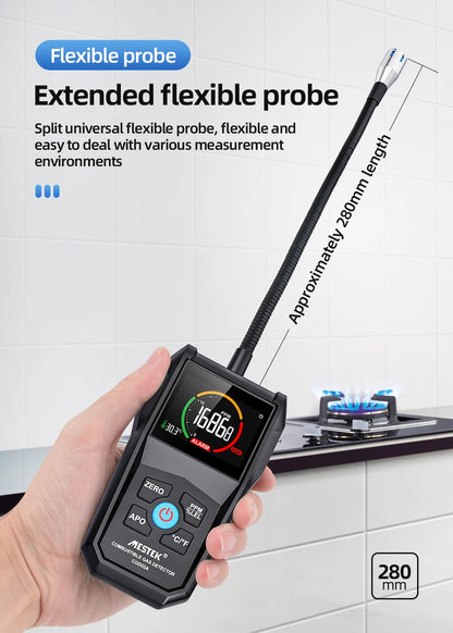 Gas Leak Detector with Sound and Light Alarm - Smarsty