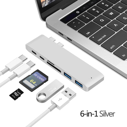 Usb C Hub Hdmi 4K Multiport Adapter Alongside Sd Reader