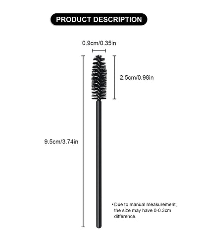 50Pcs Disposable Eyelash Brushes for Makeup Application - Smarsty