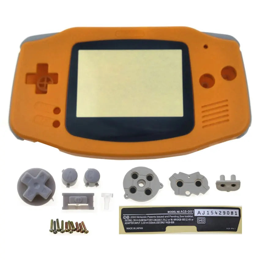 GBA Console Plastic Shell Case With Button Kit - Smarsty