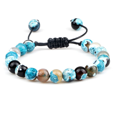 Adjustable 8mm Tiger Eye Beads Bracelet for Yoga Healing - Smarsty