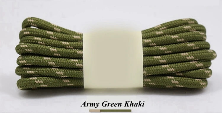 1Pair outdoor sport round shoelaces for boots hiking slip rope shoe laces sneakers shoelace strings100/120/140/160CM 19 Colors