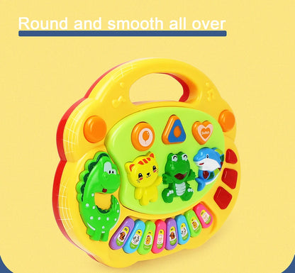Kids Cartoon Piano Keyboard Game with Animal Sounds Flashing Light Music Baby Instrument Music Toys Educational Toys Kids Gifts by Smarsty