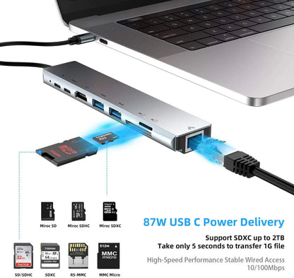USB C Hub 4K HDMI Adapter With Multiport Thunderbolt