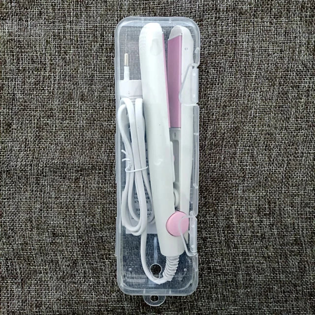 Mini Ceramic Hair Straightener and Curler for Quick Styling - Smarsty