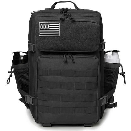 45L Tactical Backpack survival Bag Hunting MOLLE Backpack GYM For Men EDC Outdoor Hiking Rucksack Witch Bottle Holder - Smarsty