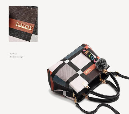 PU Leather Crossbody Handbag For Women With Zipper - Smarsty