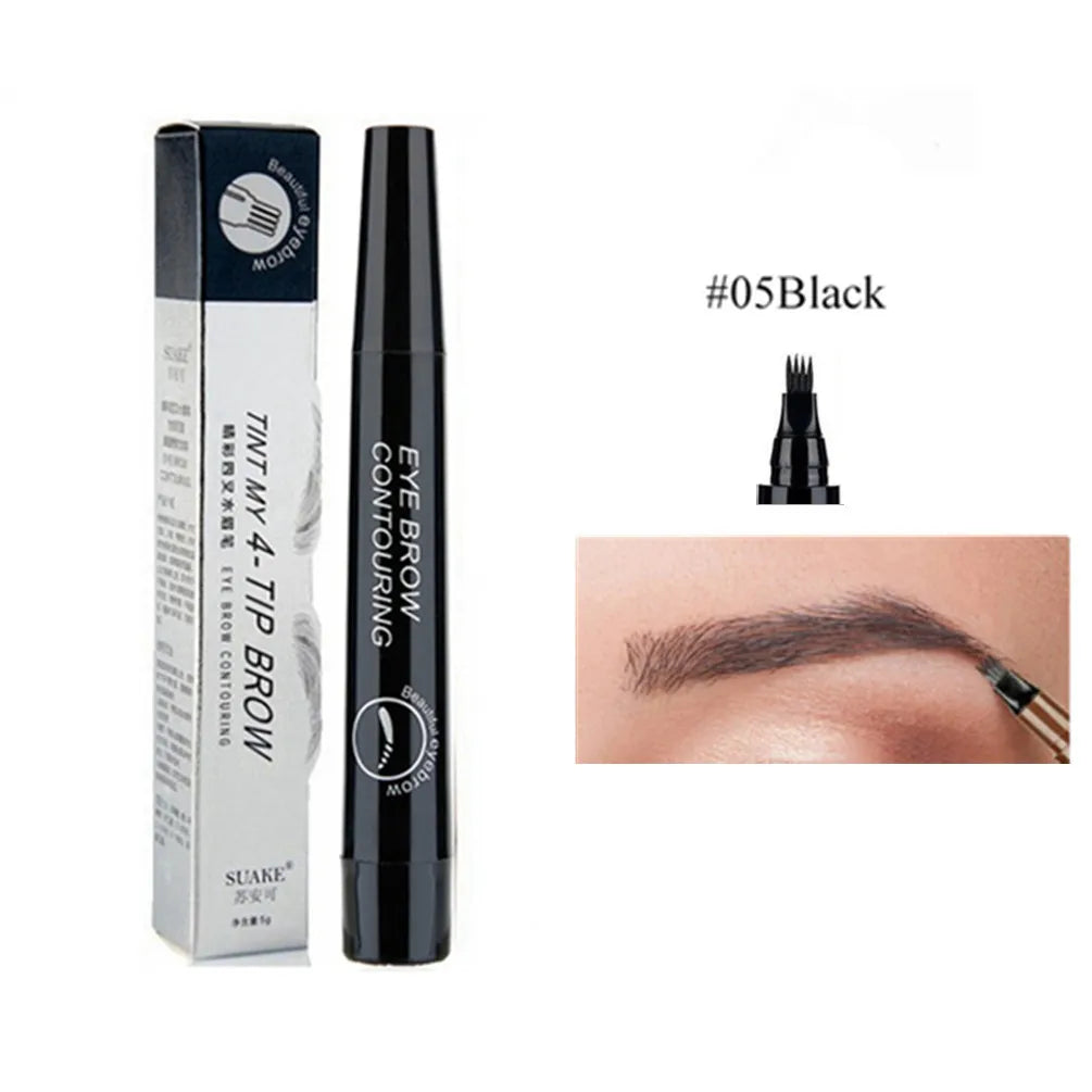 4D Microblading Eyebrow Pen Long Lasting Waterproof Formula - Smarsty