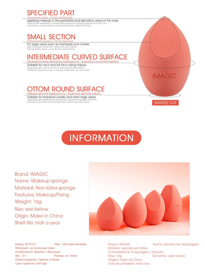 IMAGIC Beauty Sponge Makeup Tool for Flawless Application - Smarsty