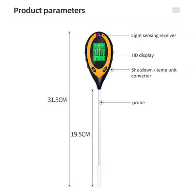 5 in 1 Soil Tester for Accurate Plant Care - Smarsty