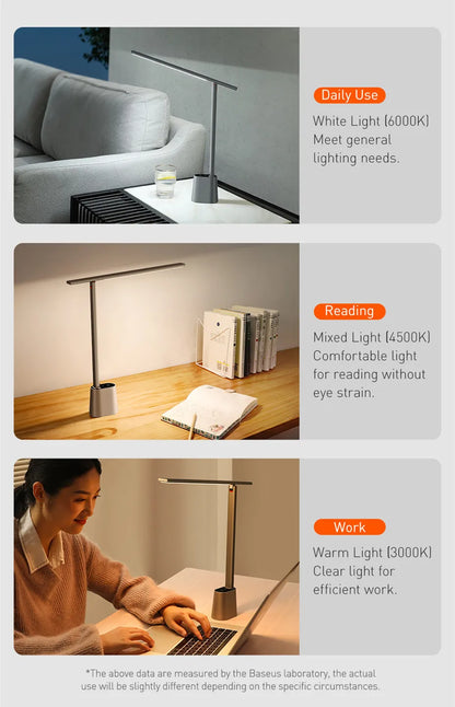 Baseus Dimmable LED Desk Lamp with Eye Protection - Smarsty