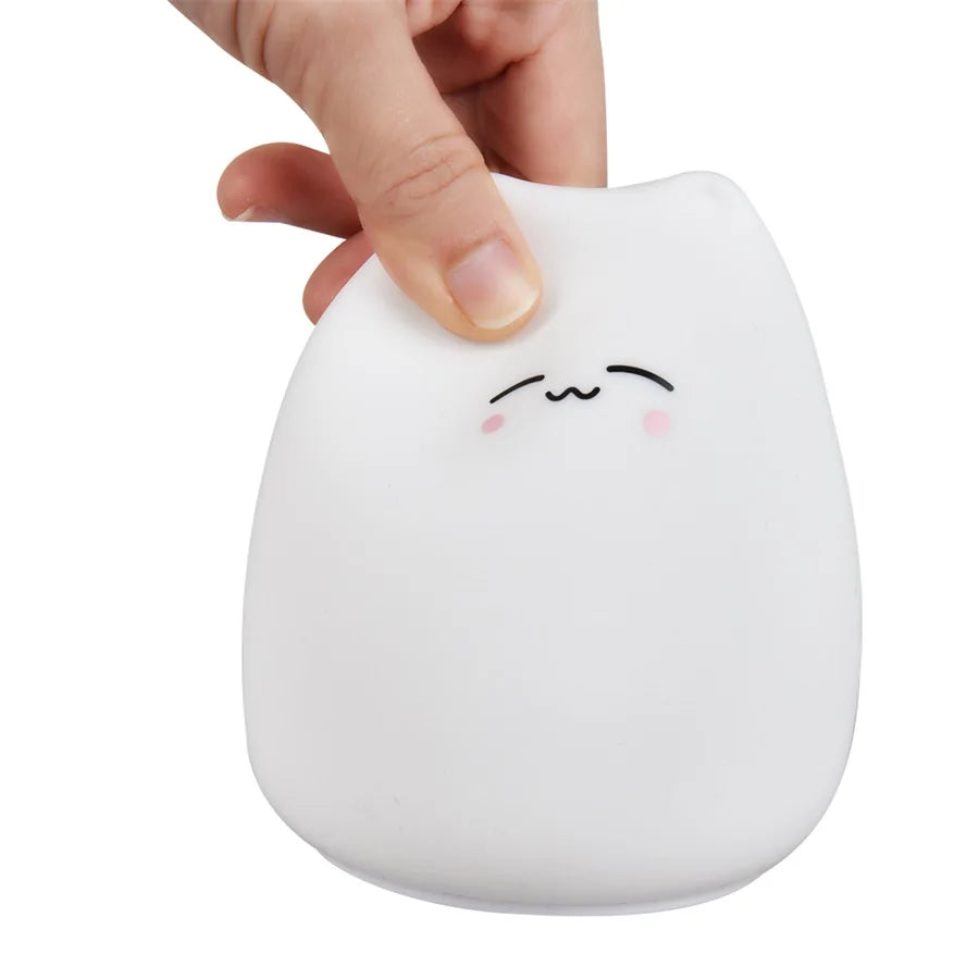 Cute Cat Night Light with Touch Sensor for Kids - Smarsty