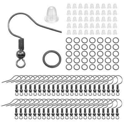 300Pc Hypoallergenic Earring Hooks Mix Color DIY Kit - Smarsty