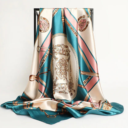 Luxury Silk Scarf for Women Sun Protection Designer Shawl - Smarsty