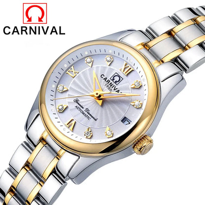 Carnival Luxury Women's Mechanical Watch with Sapphire Crystal - Smarsty
