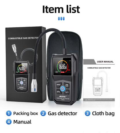 Gas Leak Detector with Sound and Light Alarm - Smarsty