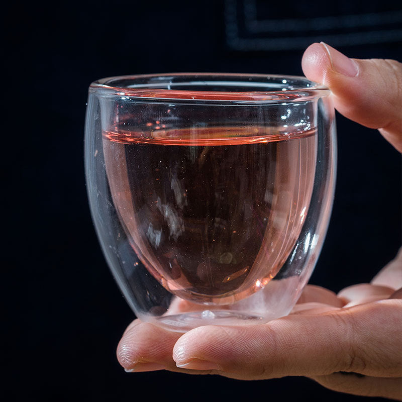 Double Wall Borosilicate Glass Mugs Set Heat Resistant - Smarsty