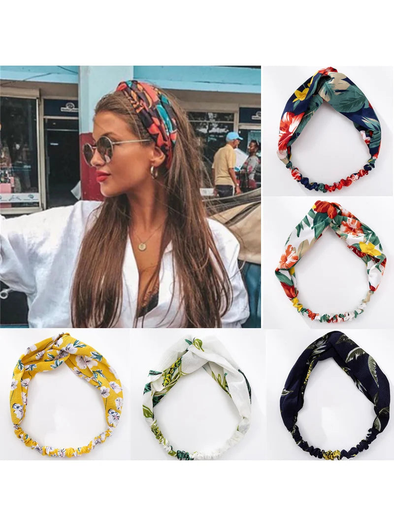 Bohemian Print Headbands For Women Comfortable Stretch - Smarsty