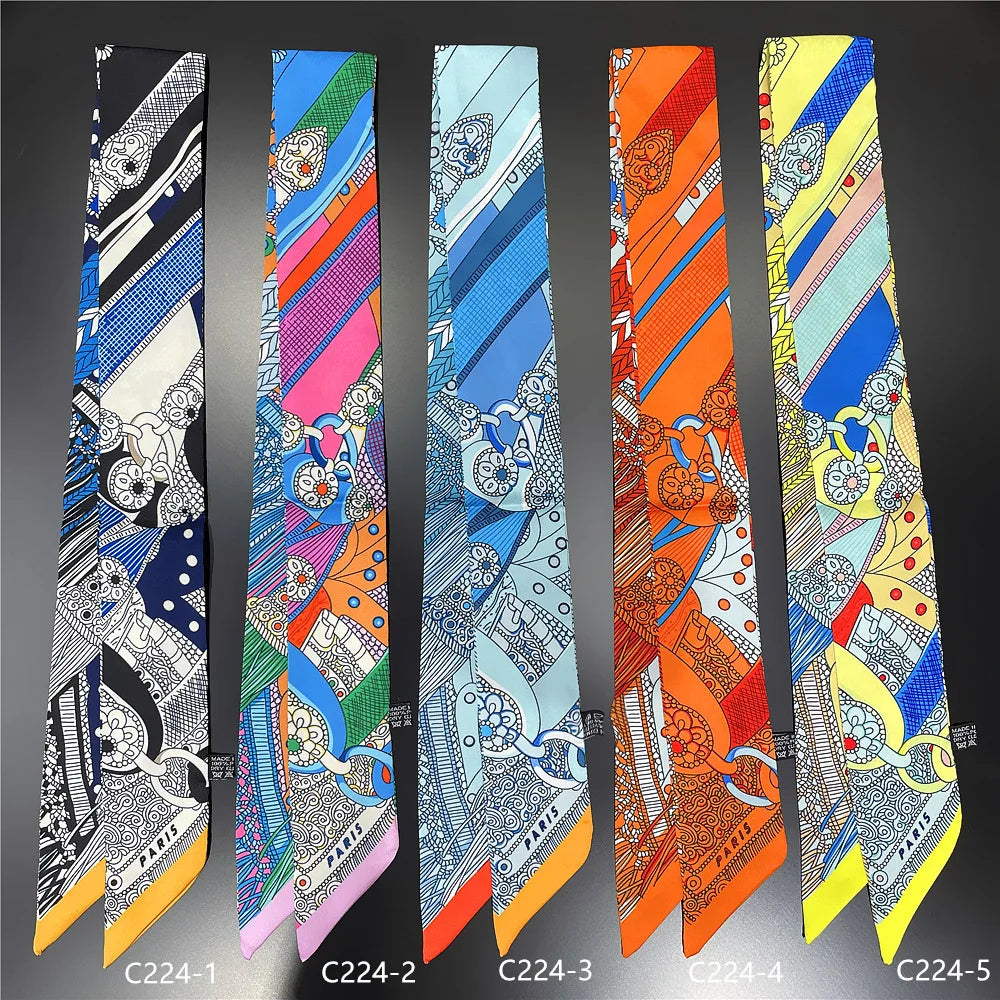 Silk Summer Scarf for Women Lightweight Neckwear - Smarsty