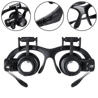 Double Eye Loupe Magnifier with Adjustable Lenses - Smarsty