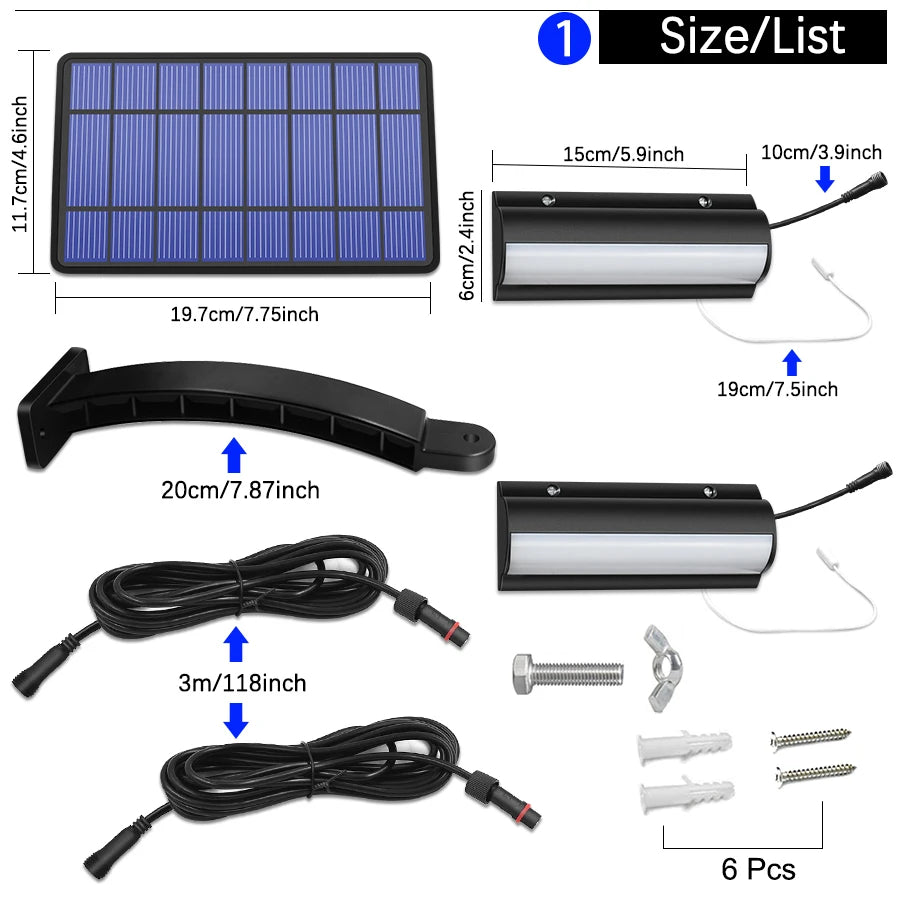 Upgraded Solar Pendant Lights with Auto On Off Feature - Smarsty