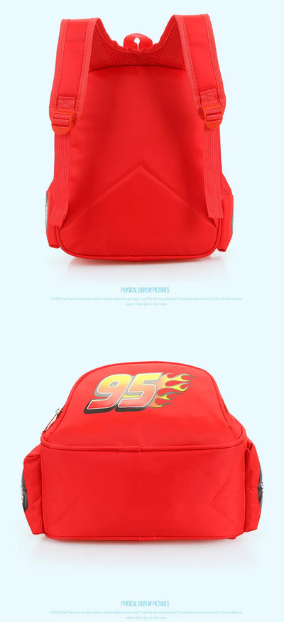 Car Theme Kids Backpack Safe Lightweight Kindergarten Bag - Smarsty
