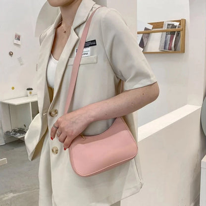 Retro PU Leather Shoulder Bag For Women Hobo Style Classic - Smarsty