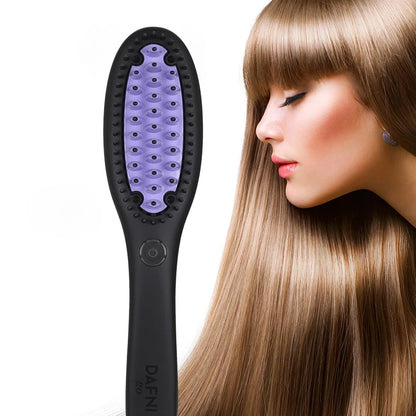 Ceramic Hair Straightener Brush for Fast Smoothing - Smarsty