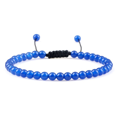 Adjustable Lava Stone Beaded Bracelet for Chakra Healing - Smarsty