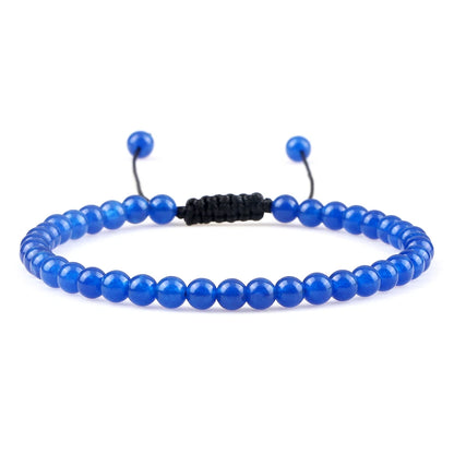 Adjustable Lava Stone Beaded Bracelet for Chakra Healing - Smarsty