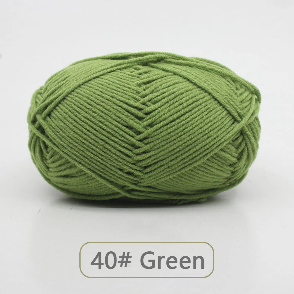 Soft Wool Milk Cotton Yarn for Knitting and Crochet - Smarsty