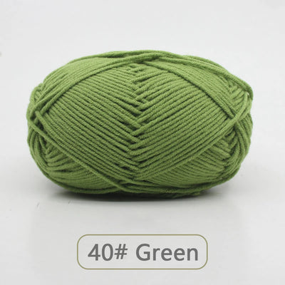 Soft Wool Milk Cotton Yarn for Knitting and Crochet - Smarsty