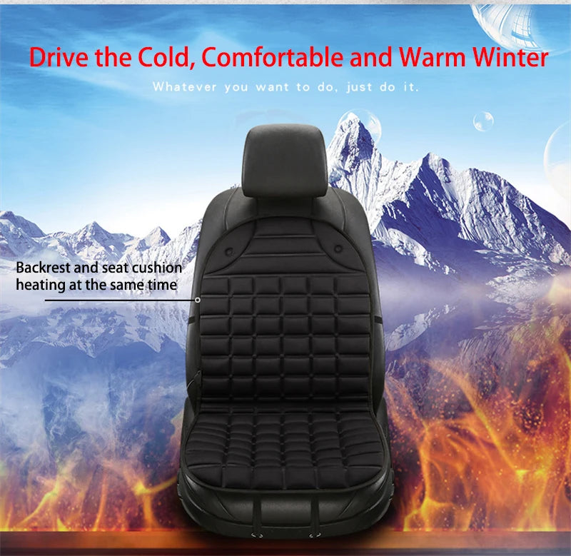 12V Car Heated Seat Cushion For Fast Warmth Winter Drives - Smarsty