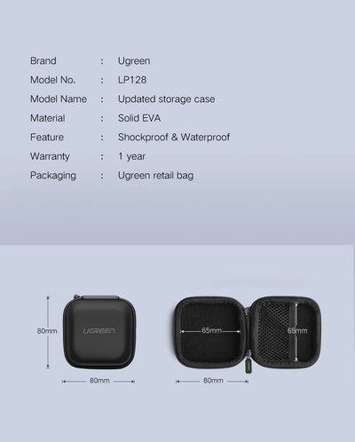 UGREEN Shockproof Waterproof Earphone Case for AirPods - Smarsty
