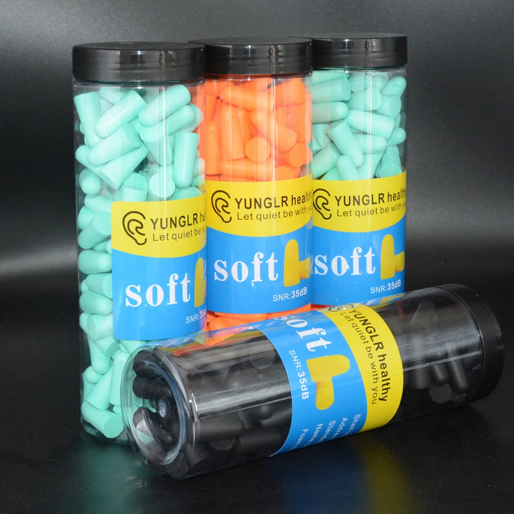 Ear Plugs Earplugs Noise Reduction Ear Plug Foam Oordopjes Slapen Sleep Anti Noise Reduction Music Cancelling Insulation Earplug - Smarsty