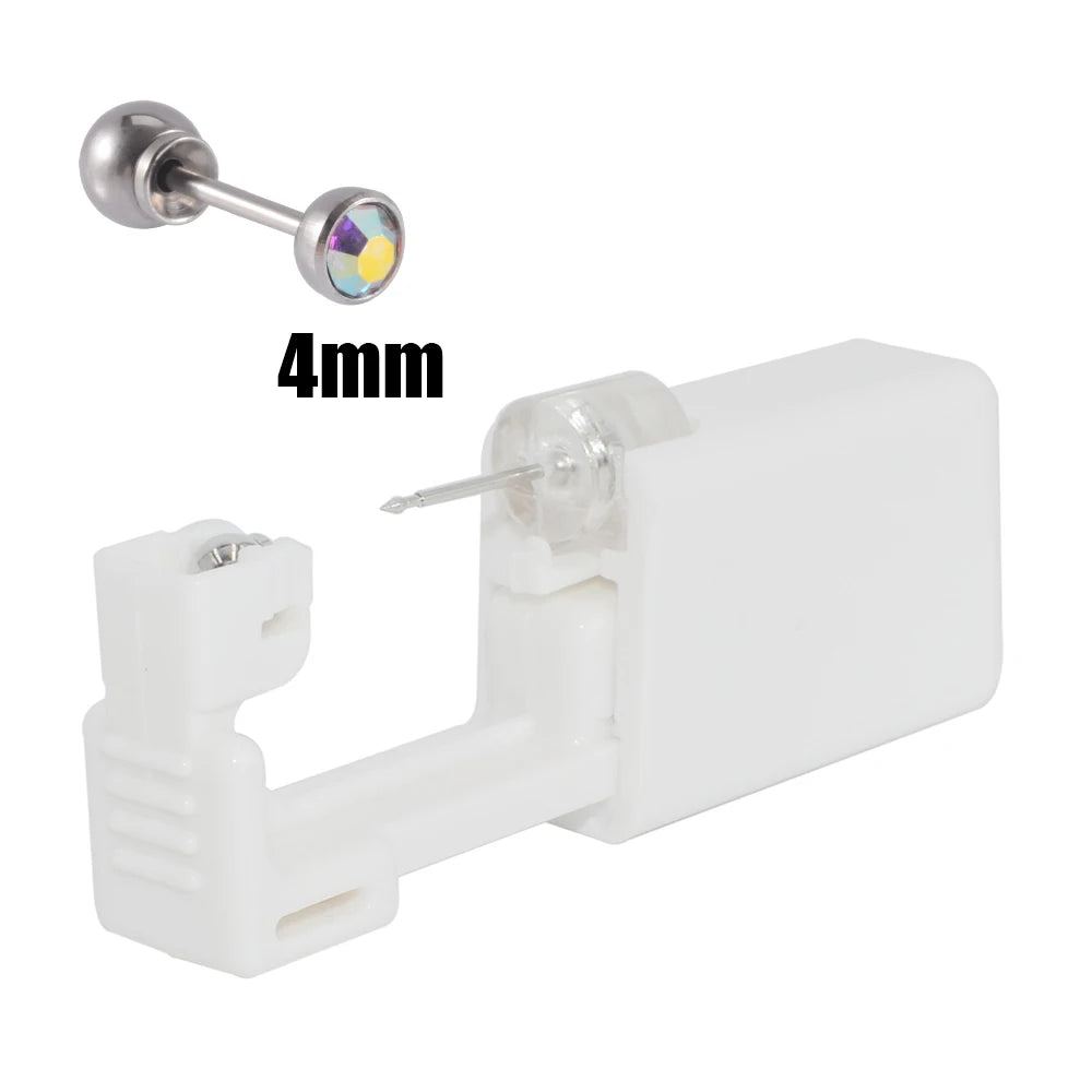 Sterile Surgical Steel Ear Stud Disposable With Safe Ball - Smarsty
