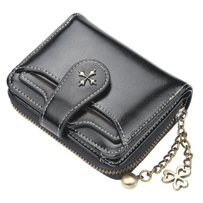 2023 New Women Wallets Fashion Short PU Leather Top Quality Card Holder Female Zipper Purse - Smarsty