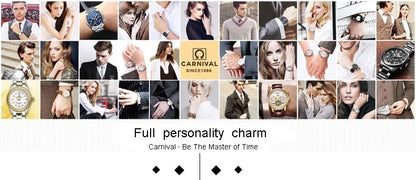 Carnival Luxury Women's Mechanical Watch with Sapphire Crystal - Smarsty