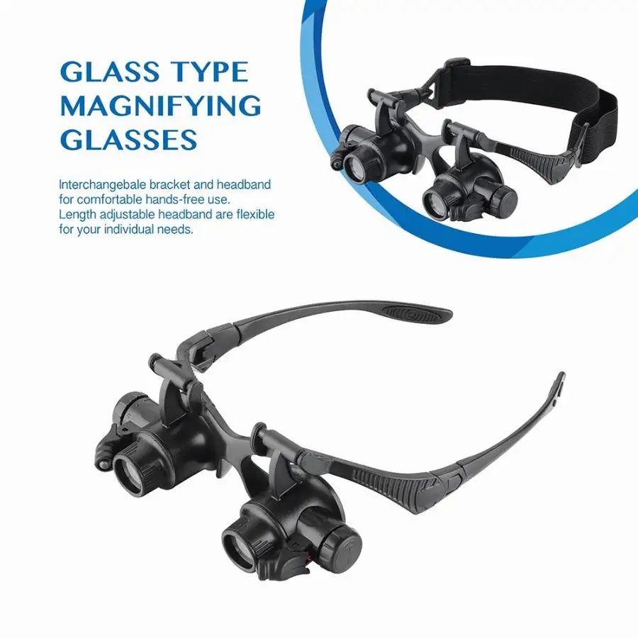 Double Eye Loupe Magnifier with Adjustable Lenses - Smarsty