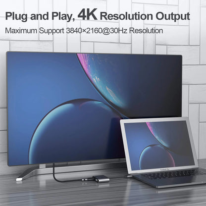 USB C Hub 4K HDMI Adapter With Multiport Thunderbolt
