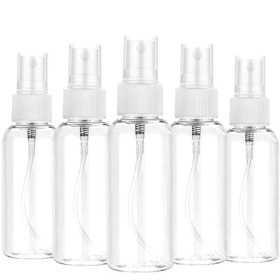 Clear Refillable Plastic Spray Bottles Set for Travel - Smarsty