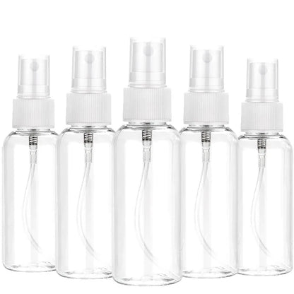 Clear Refillable Plastic Spray Bottles Set for Travel - Smarsty