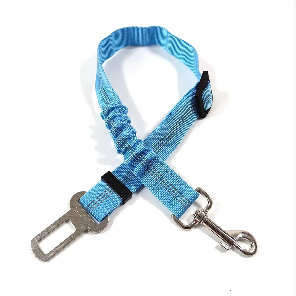 Adjustable Dog Car Seat Belt Harness with Reflective Cushioning - Smarsty