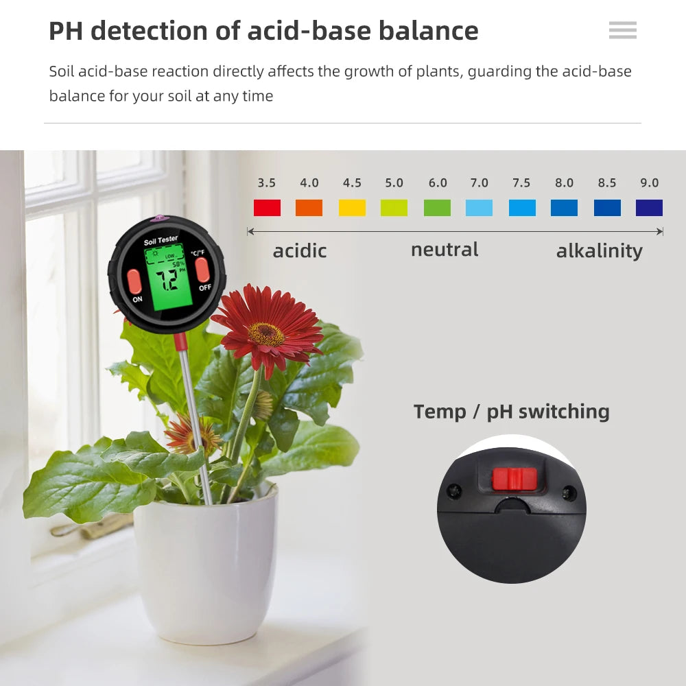 5 in 1 Soil Tester for Accurate Plant Care - Smarsty