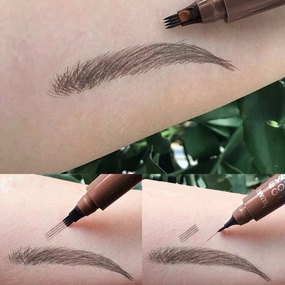 4D Microblading Eyebrow Pen Long Lasting Waterproof Formula - Smarsty