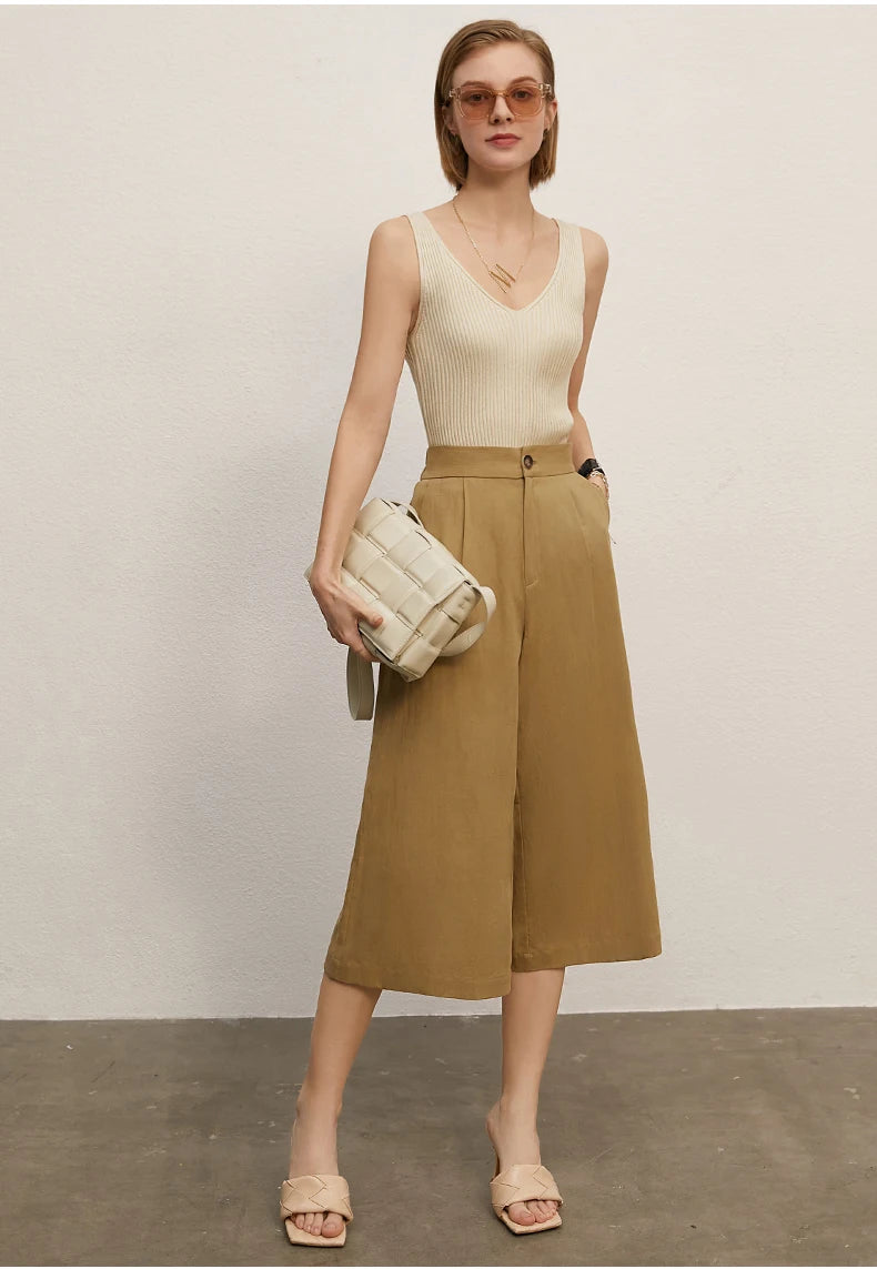 Amii Minimalism Summer New Women's Camisole Tops Office Lady Solid V-neck Sexy Slim Vest Girls Tank Streetwear Tops 12321058